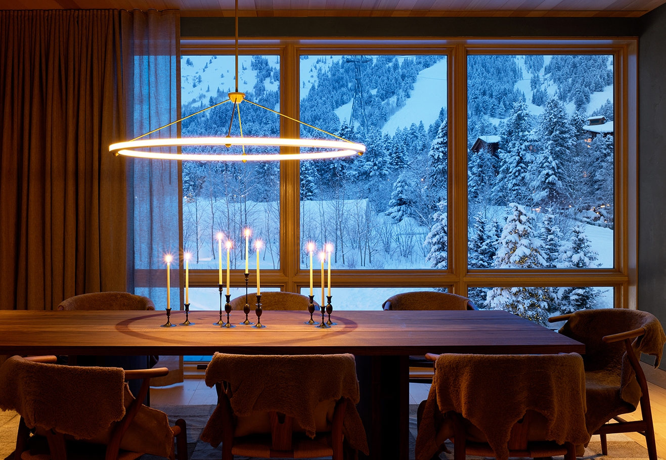 dining room in 4-bedroom suite - best hotels in jackson hole