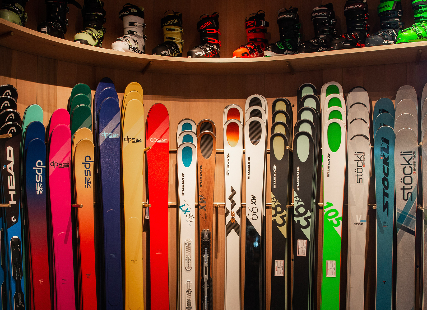 Ski wall at Mudroom