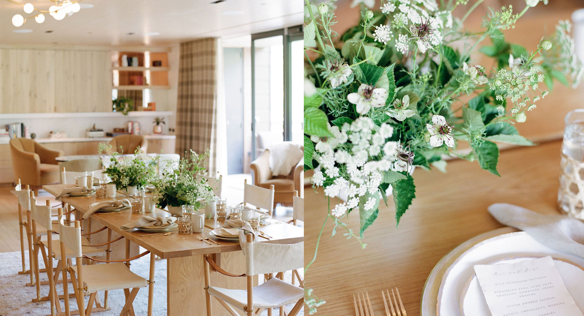 flowers in lounge - book a private event